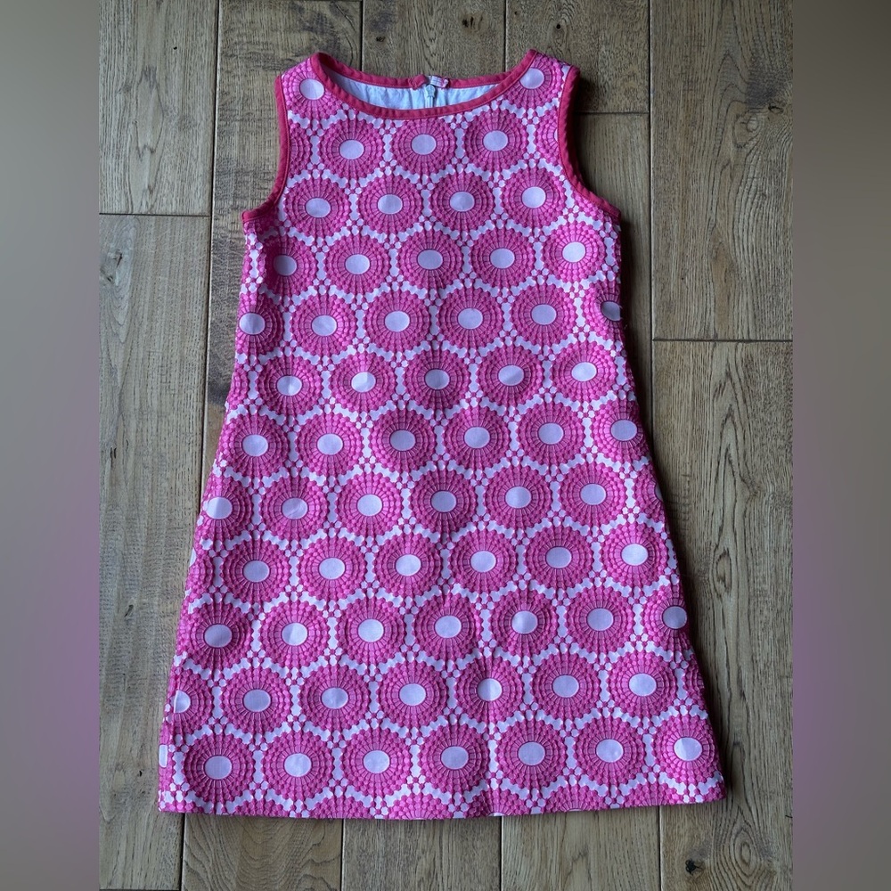 Busy Bees Fuchsia Brocade Sleeveless Shift Dress size 6